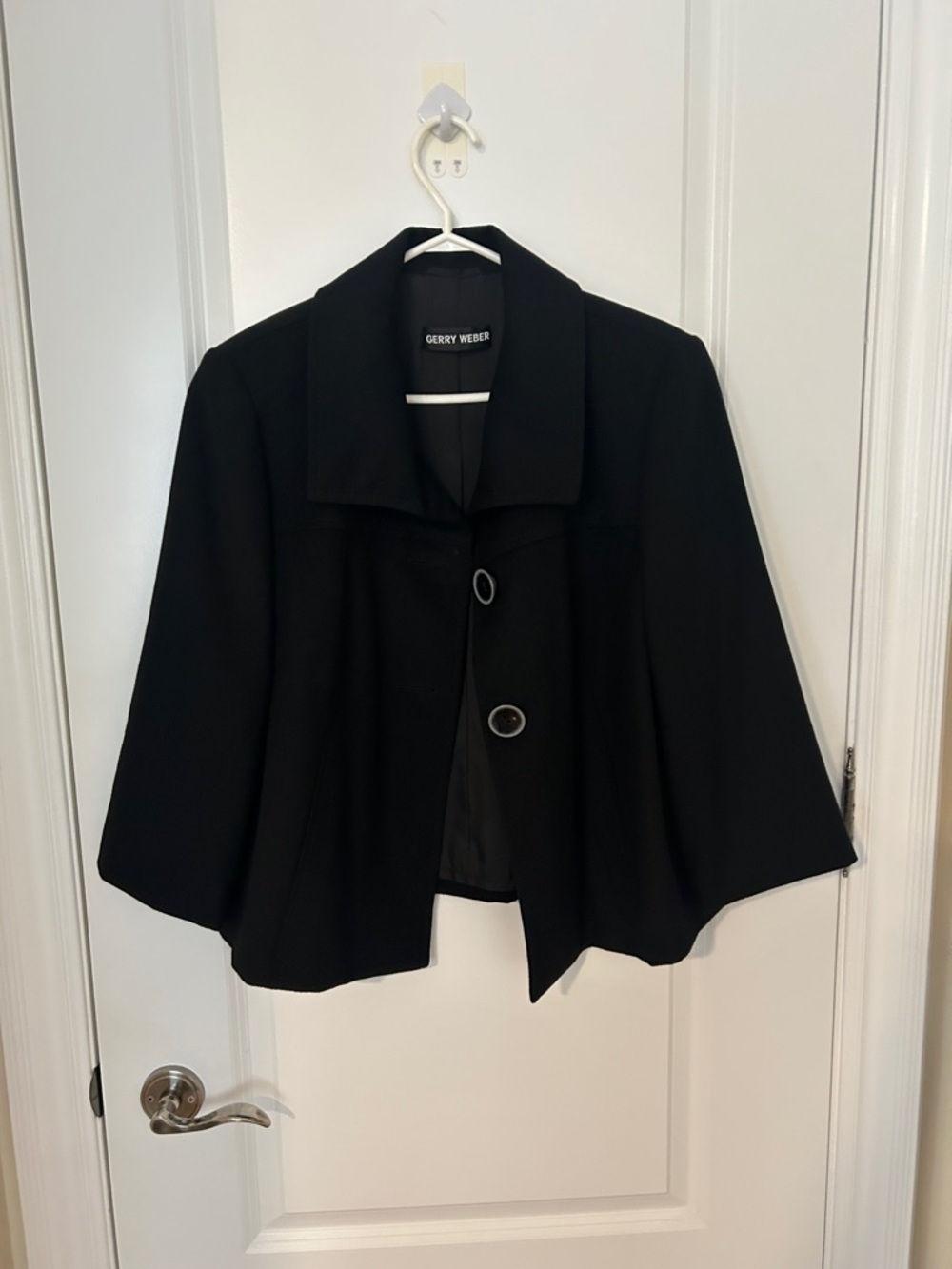 Gerry Weber Black Short Blazer with Silver Buttons